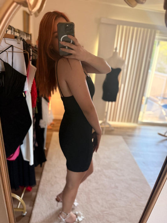 Elegant Spaghetti Strap Party Dress