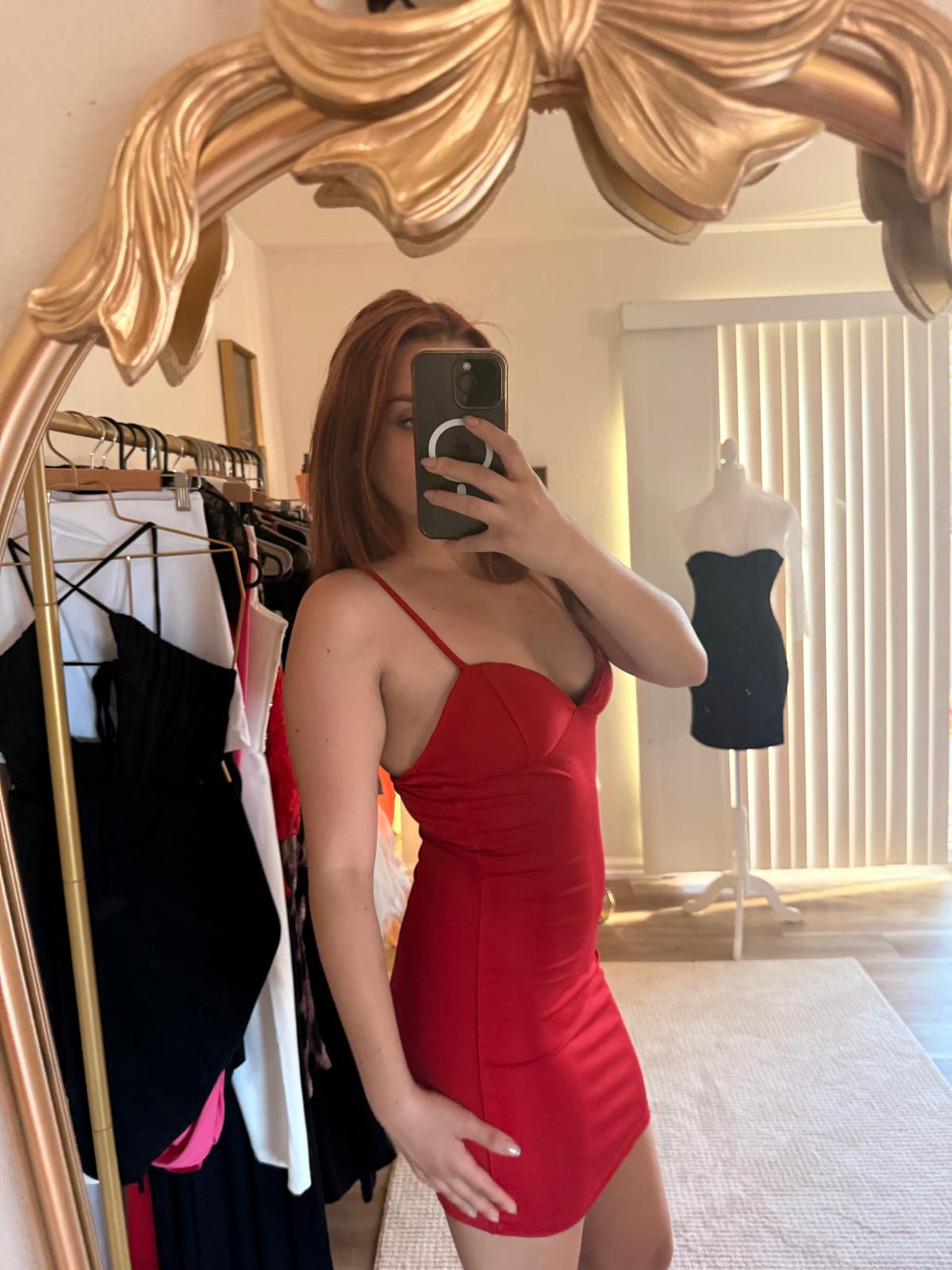 Red Bodycon Mini Dress