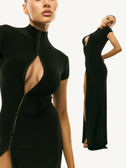 Midnight Temptation Convertible Dress