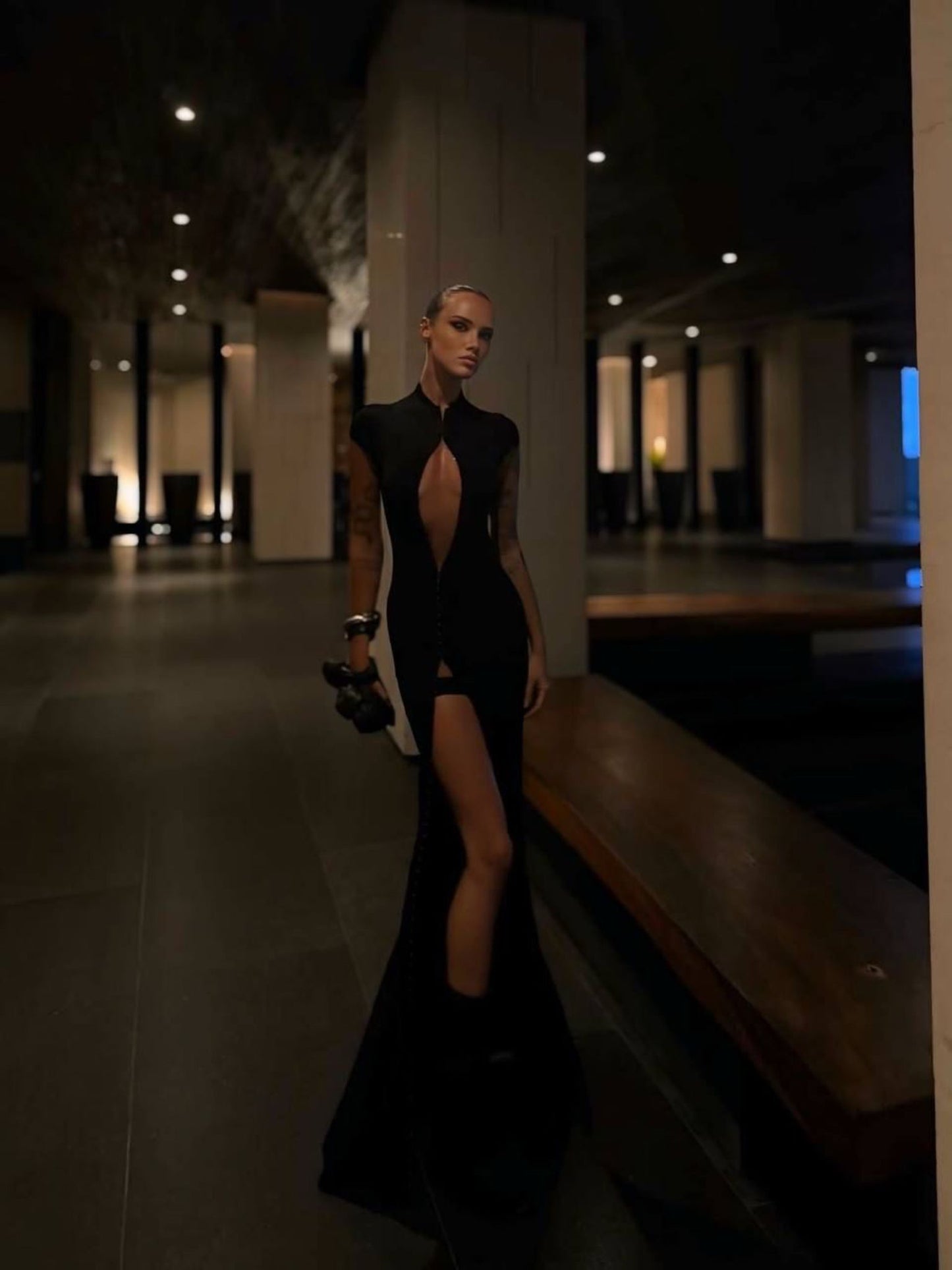 Midnight Temptation Convertible Dress