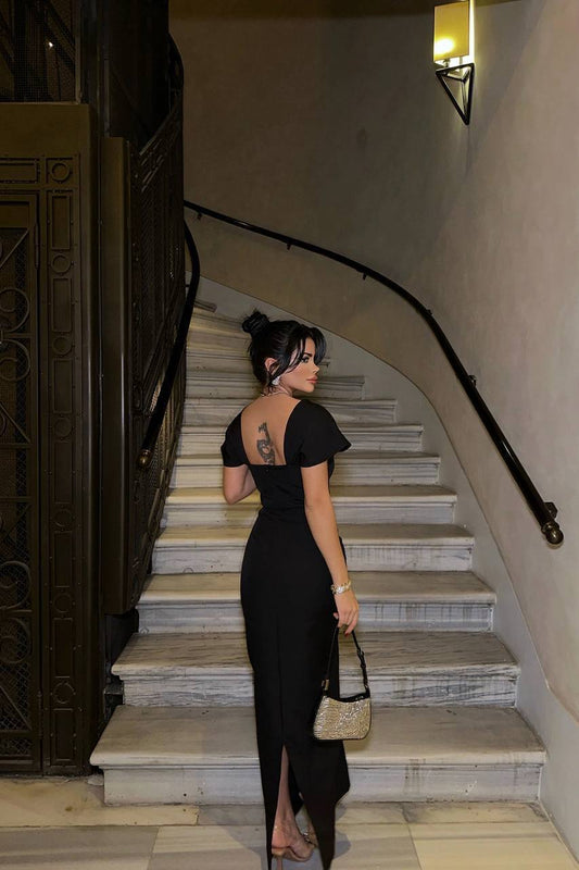 Crystal Embellished Maxi Dress