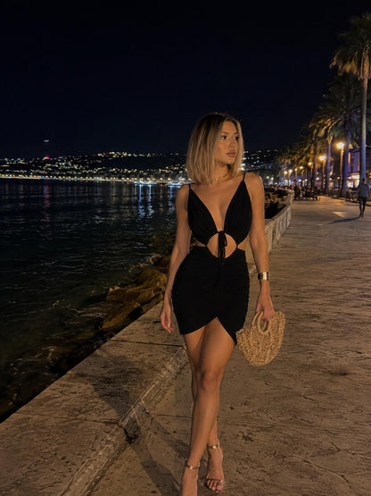 Midnight Desire Cut Out Mini Dress