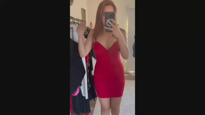 Red Bodycon Mini Dress