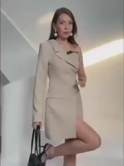 Noir Couture Blazer Dress